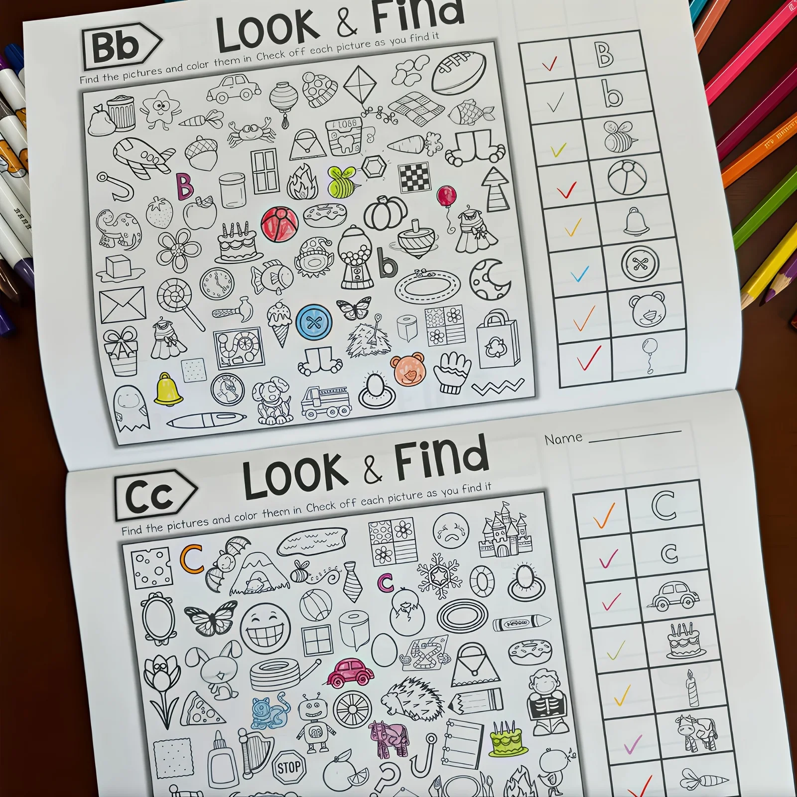 1 Coloring Book of the Same Color, 32-Page Quiet Activity Book, Includes Matching Games, Highly Interactive, Suitable for Different Play Scenarios, Perfect Birthday and Holiday Gift view 6