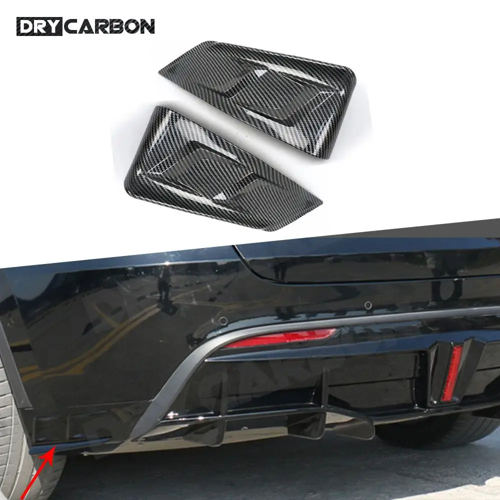 

Matte Black Rear Lip Diffuser Side Splitters for Tesla Model Y 2021+ Car Rear Bumper Lip Diffuser Splitters Spoiler Accessories