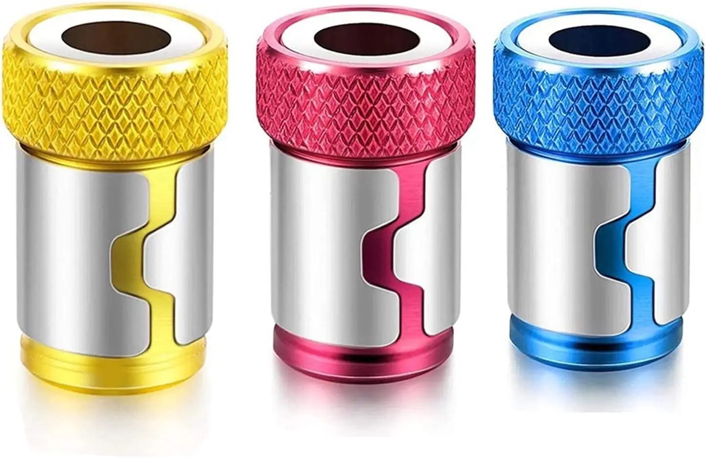 

Universal Screwdriver Magnetic Ring- 3pcs Metal Screwdriver Bit Magnetic Ring for 6.35mm Shank Drill Bit Magnet(Color : 3PCS)