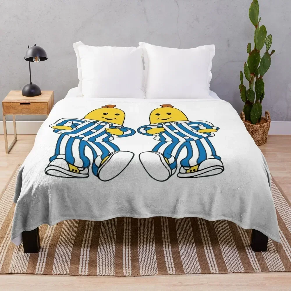 bananas in pyjamas best friend Throw Blanket Warm Plush Fuzzy Blanket for Living Room