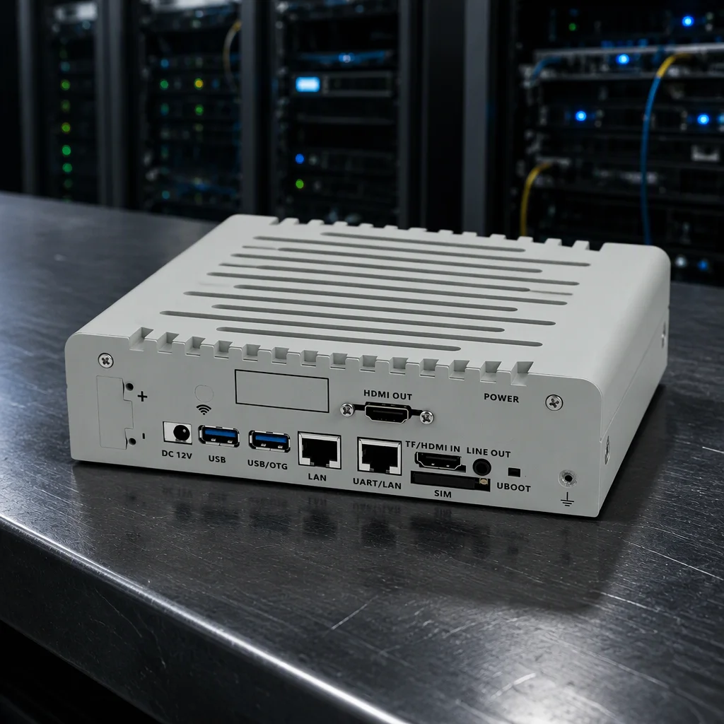 Compact Mini PC Android System 2 LAN 6 USB 2 COM Rockchip WiFi BT DDR4 RAM SSD Intel AU/US Plug New Industrial Version 6th
