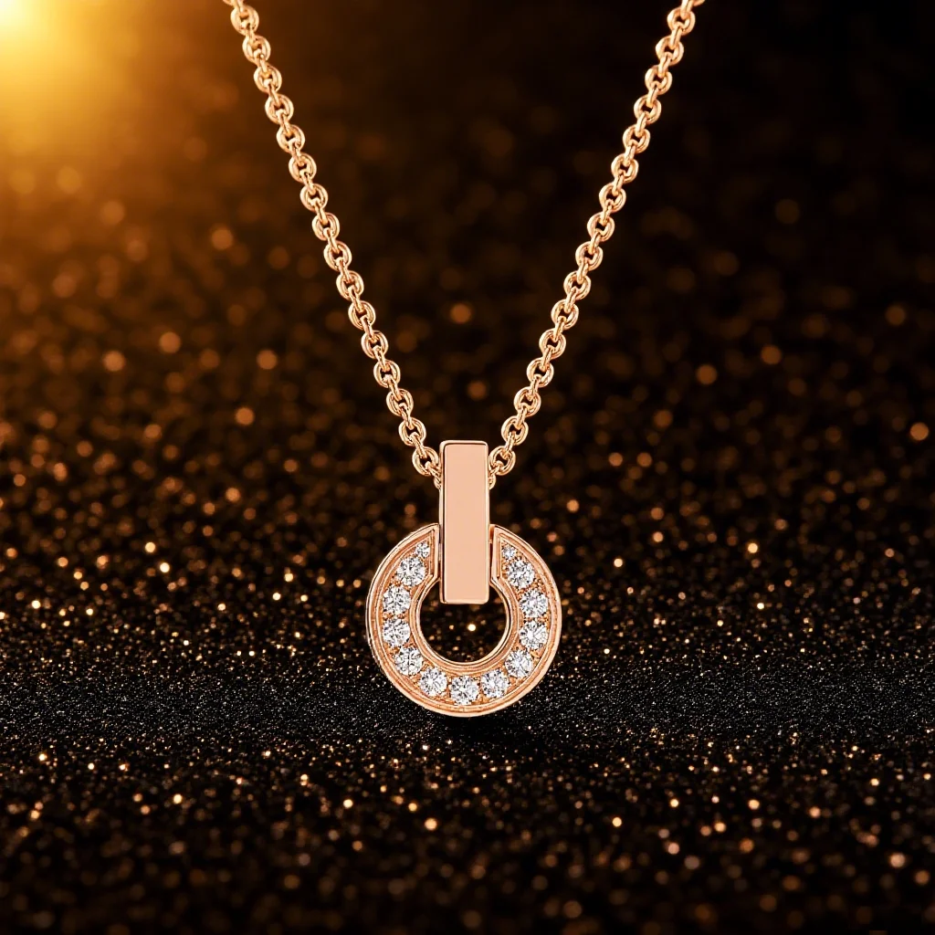 

2025 New 925 Trendy Ring Necklace Pendant with Zircon for Women's Exquisite Student Girlfriend Jewelry Accessories Wedding Gift