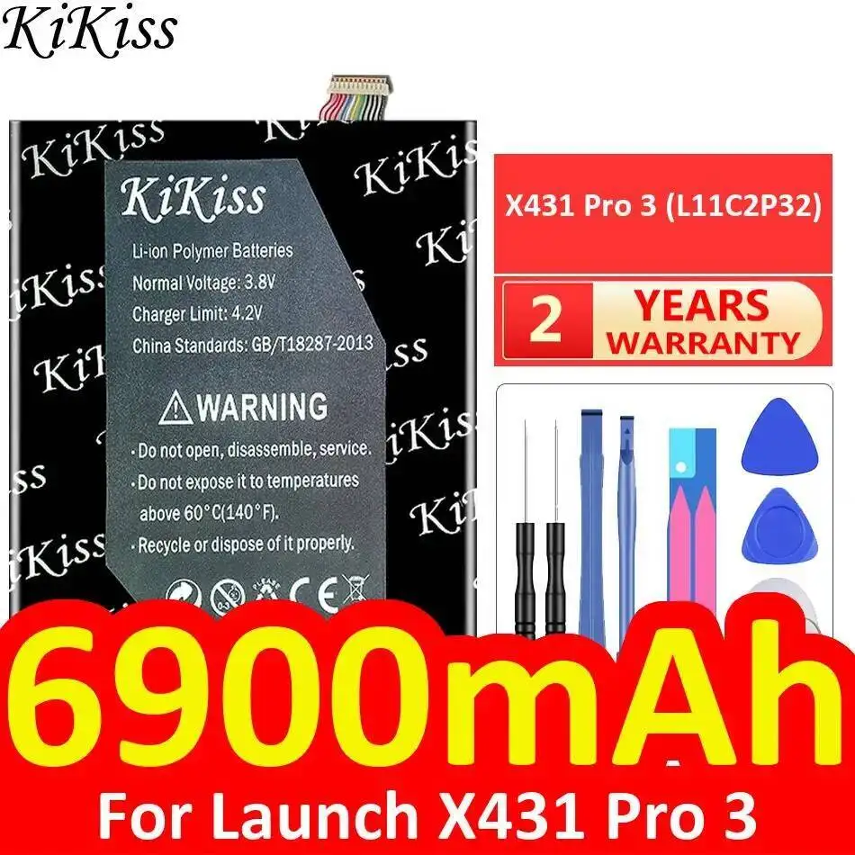 

Tablet Battery High Capacity For Launch X431 Pro 3 L11C2P32 6900Mah Reliable Power Supply