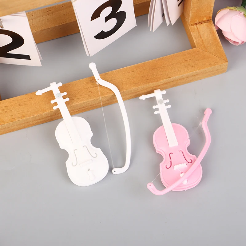 كمان مصغر صغير محاكاة الكمان اليدوية سطح المكتب الكمان الديكور عديم الرائحة بيت الدمية الملحقات #3