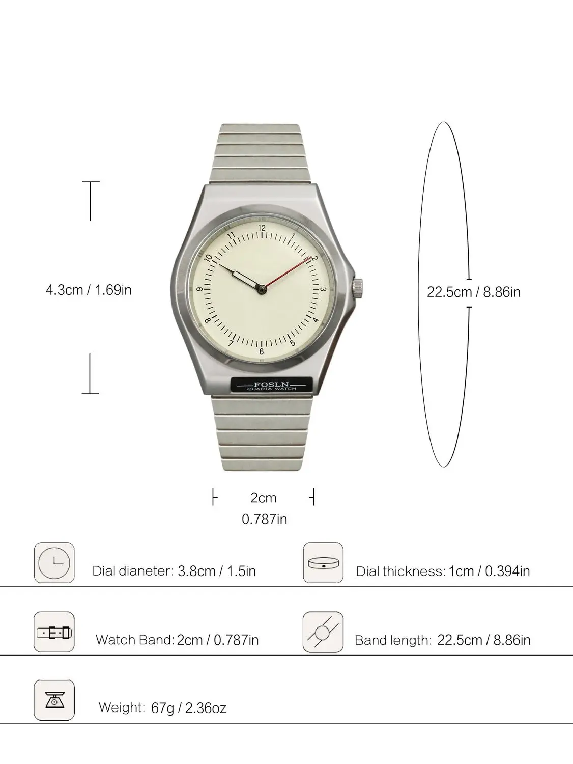 Minimalist, personalized, creative couple watches, fashionable and versatile quartz for young men and women view 3