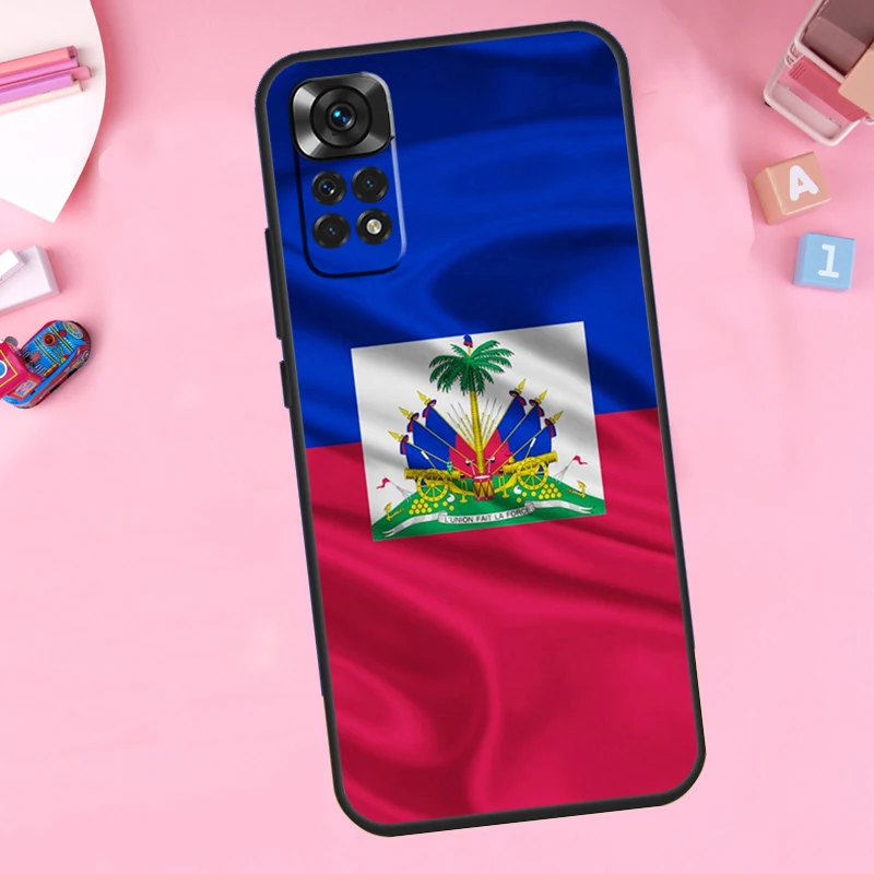 Haiti Haitian Flag Case For Xiaomi Redmi Note 12 11 10 8 9 Pro 9S 10S 11S 12S Redmi 12 9C 10C 12C Back Cover