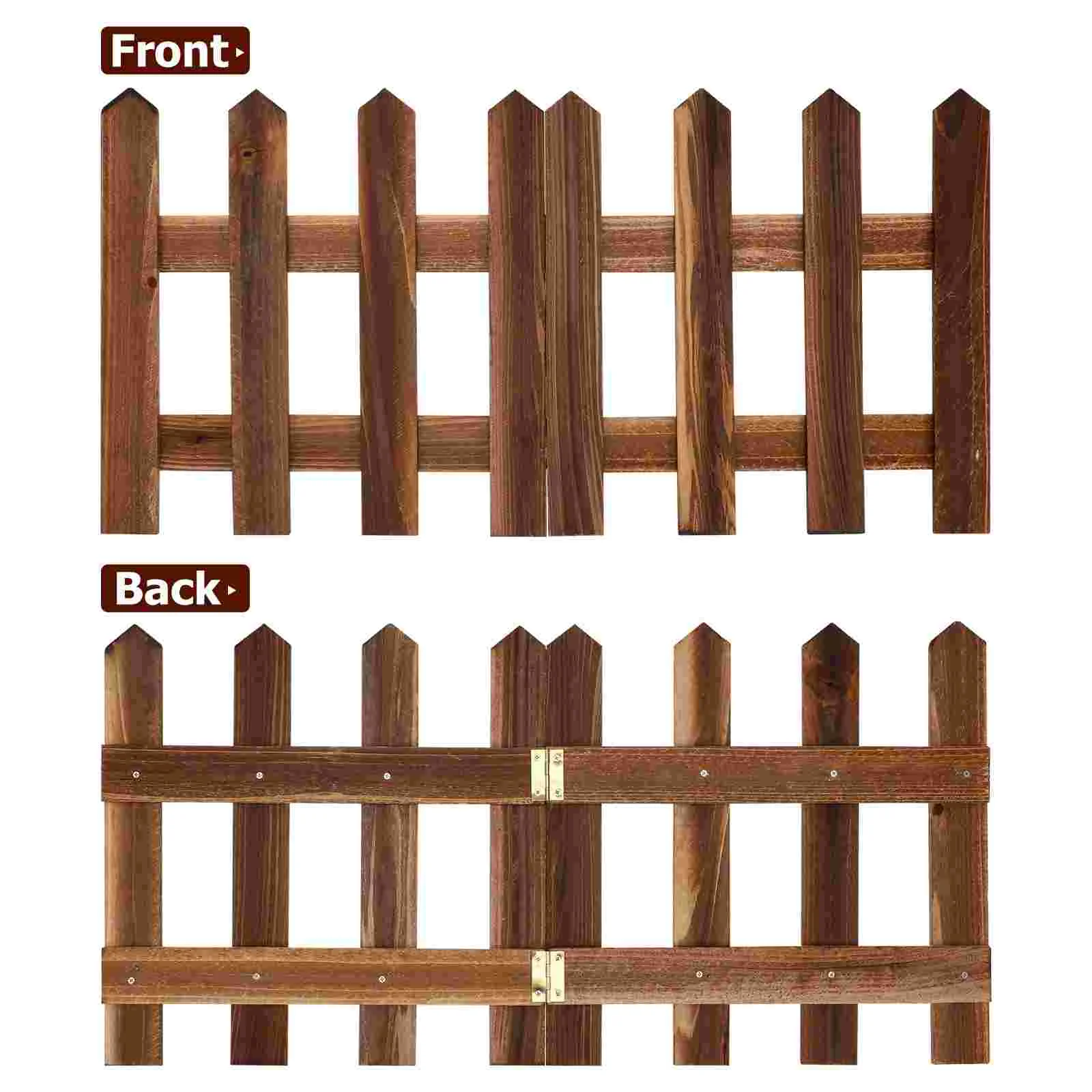 Decoration Wooden Fence Natural Garden Fencing The Decorative Flower Pool Brown Picket