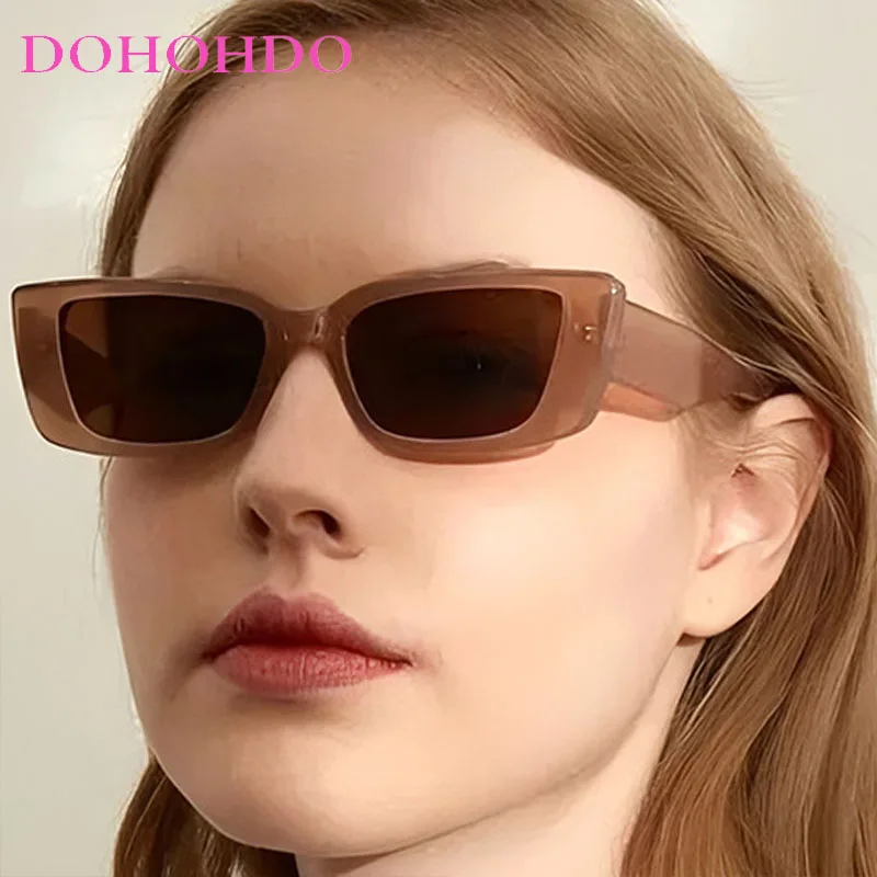 

Vintage Cat Eye Small Square Sunglasses For Women Men Luxury Designer Candy Color Trendy Summer Traveling Driving Eyewear UV400