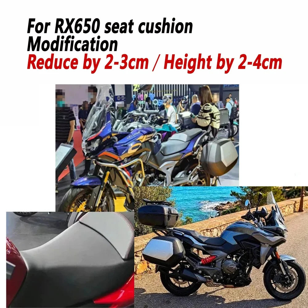 For CYCLONE RX650 SR650 RX6 front seat cushion Increase/decrease modification Front and rear seat cushions stools saddles