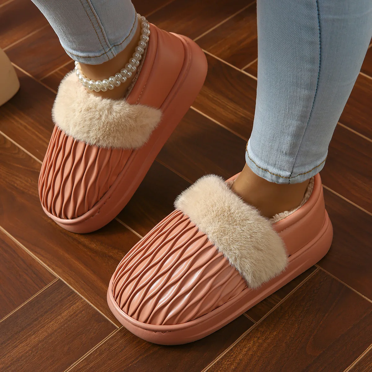 Thick Bottom Fluffy Bag Heel S - đánh giá và giá Women Bags And Shoes