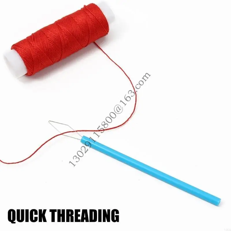 20 pezzi colorato thread cucito cilindrico colorato threadle aghi per cucire .y5ga