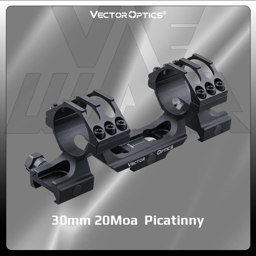 Vector Optics Tactical One Piece 21Mm Picatinny Scope Mount 30Mm Double Rings Hunting Accessories