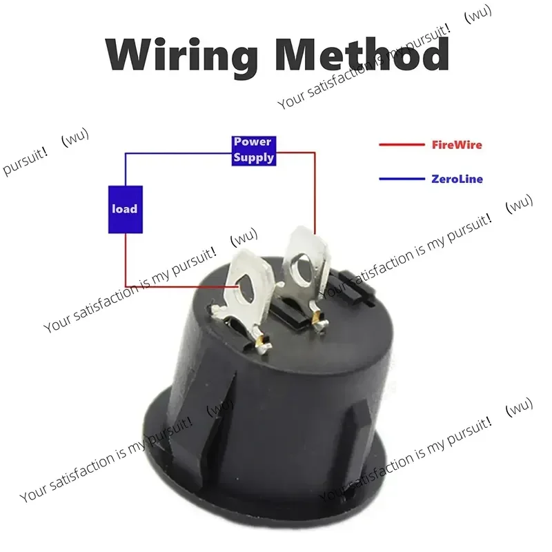 10 SPST, 2 Pin Round Snap Rocker Boat Switch AC 250V 6A 125V 10A Household Appliance Replacement