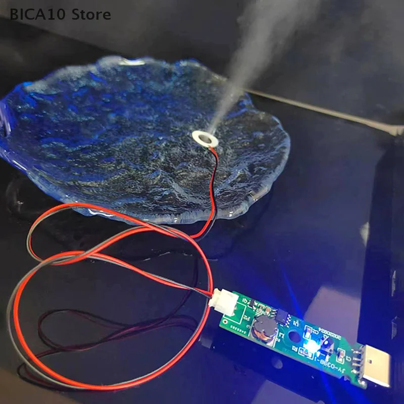 USB 5V 1.5-2W 초음파 분무 가습기 모듈 DIY 보습 변환기 안개 제조기 Atomize 고무 가스켓 키트