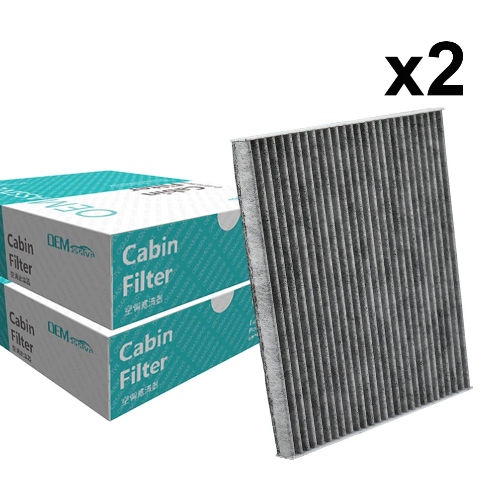 2PC Car Accessories Activated Carbon Cabin Air Filter For Hyundai Santa Fe DM Sonata 6 YF Kia K5 3SF79-AQ000 2012 2013 2014 2015