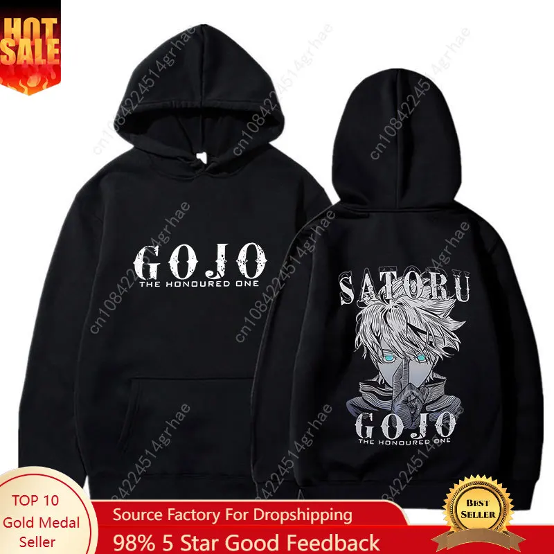 

Anime Jujustu Kaisen Hoodies Graphics Harajuku Men Women Running Sport Pullover Workout GYM Causal Sweatshirt Hooded Unisex