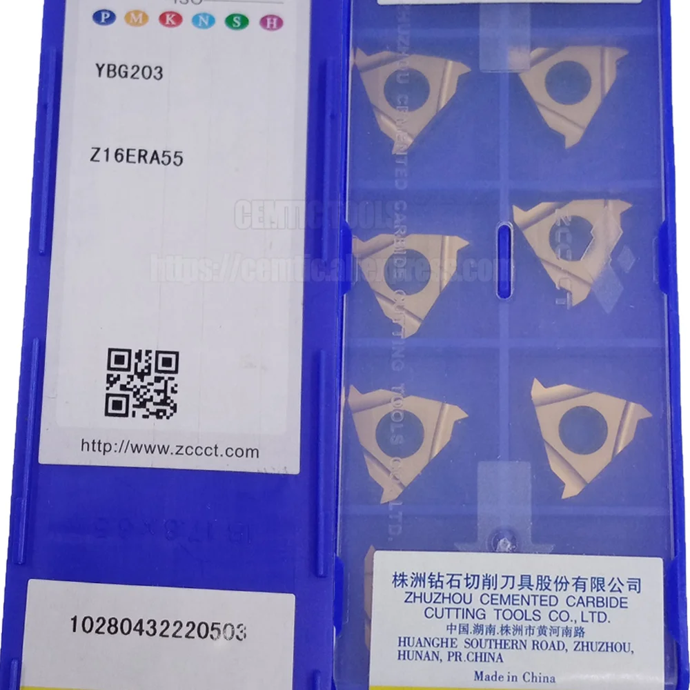 

Z16ERA55 YBG203 10 шт./комплект Z16ER 100% оригинальный ZCC Резьбонарезной инструмент