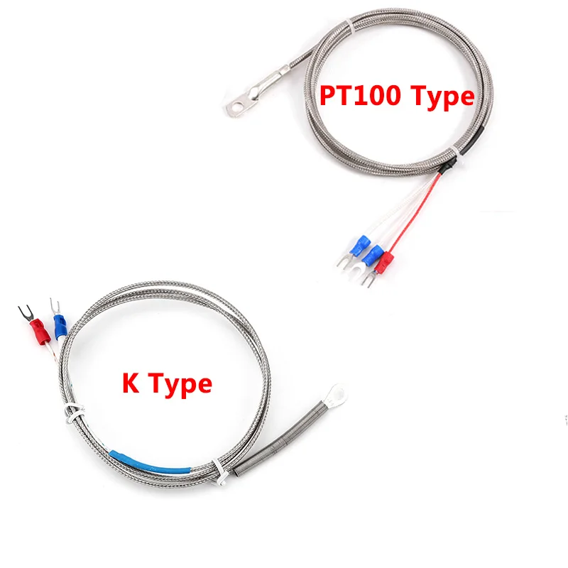 Imagem -05 - tipo Termopar Temperatura Sensor Sonda Cabo para Sensor de Temperatura Industrial 0600 ° c mm Furo m a 10m k Pt100