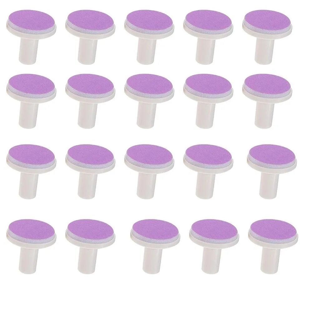 20pcs Durable Abrasive Paper Nail File Pads Trimmer Refill Grinder Nail Trimmer Pads Nail Clipper Nail Grinding Heads