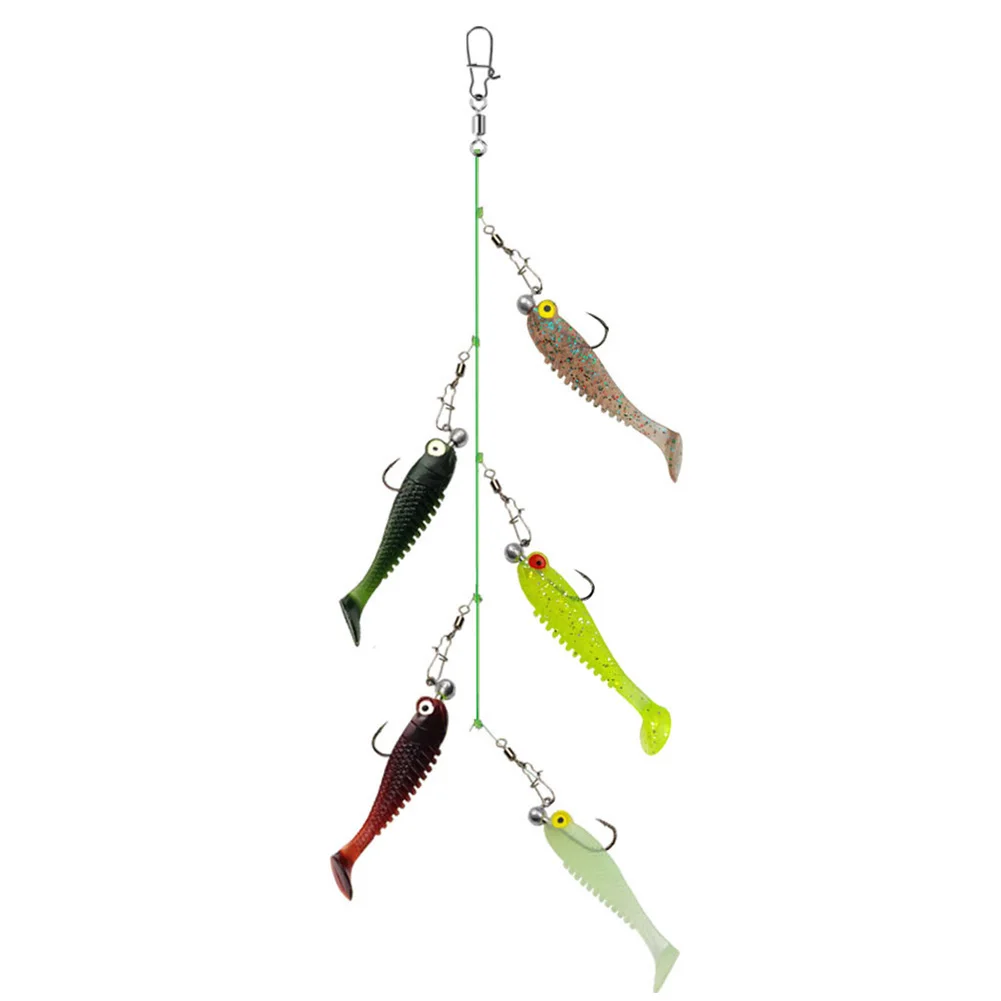 العنقودية لينة إغراء الاصطناعي سيليكون لينة الطعم Pesca الطعم الصيد تلاعب لملحقات صيد الأسماك في المياه المالحة #2