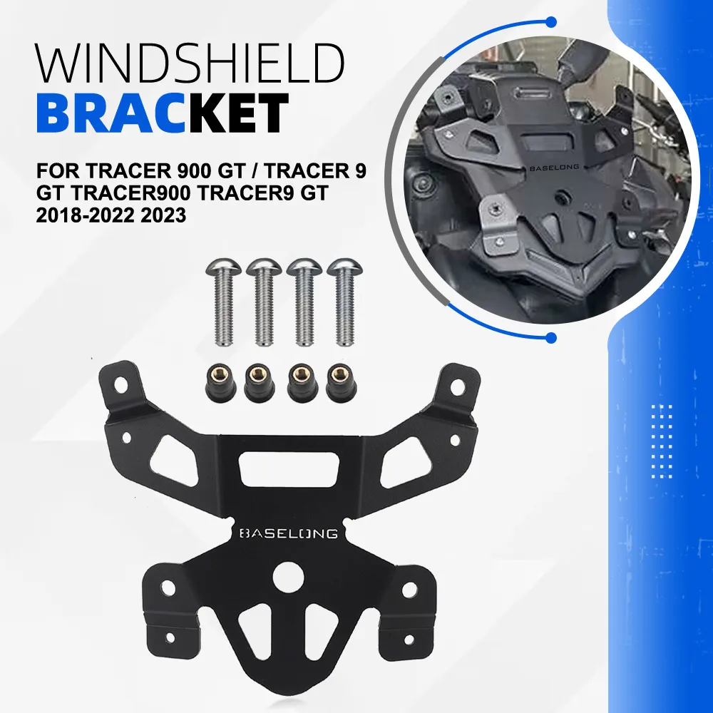 

For Yamaha Tracer 900 GT / Tracer 9 GT TRACER900 TRACER9 GT 2018-2022 2023 Motorcycle Accessories 30mm Riser Windshield Bracket