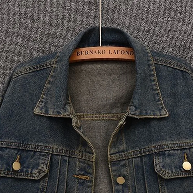 Vintage Denim jacket women spring autumn new fashion jeans short coat female temperament loose Cowboy outerwear tops tide T294