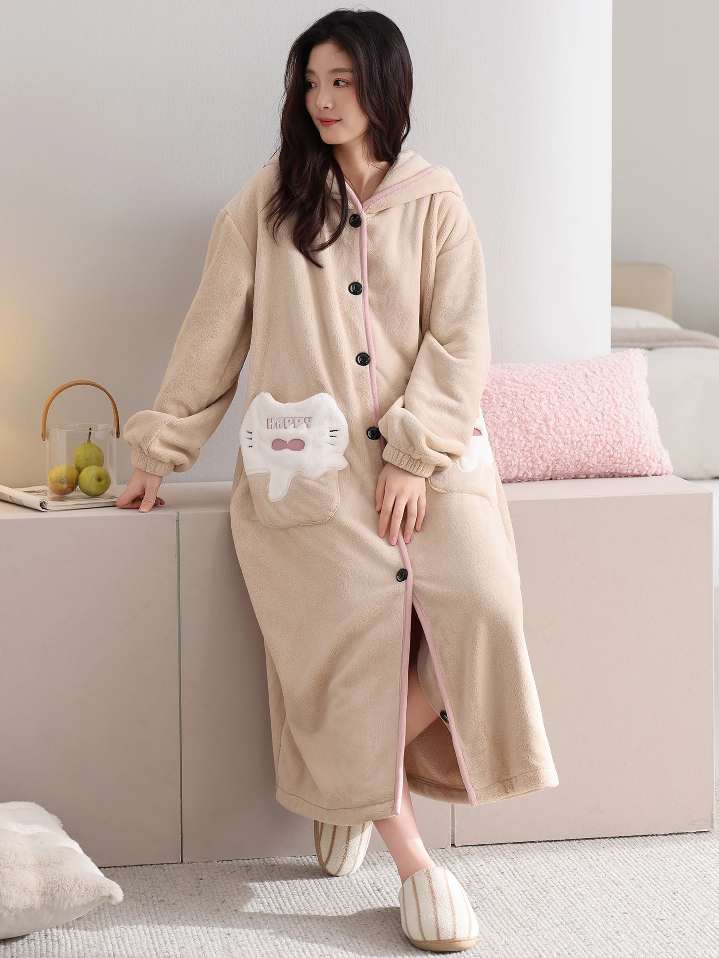 2026-inverno-vestaglia-in-pile-corallo-felpato-e-imbottito-per-donna-calda-da-notte-con-pantaloni-lunghi-cappuccio-tinta-attiva-stile-cartone-animato-carino-per-la-casa