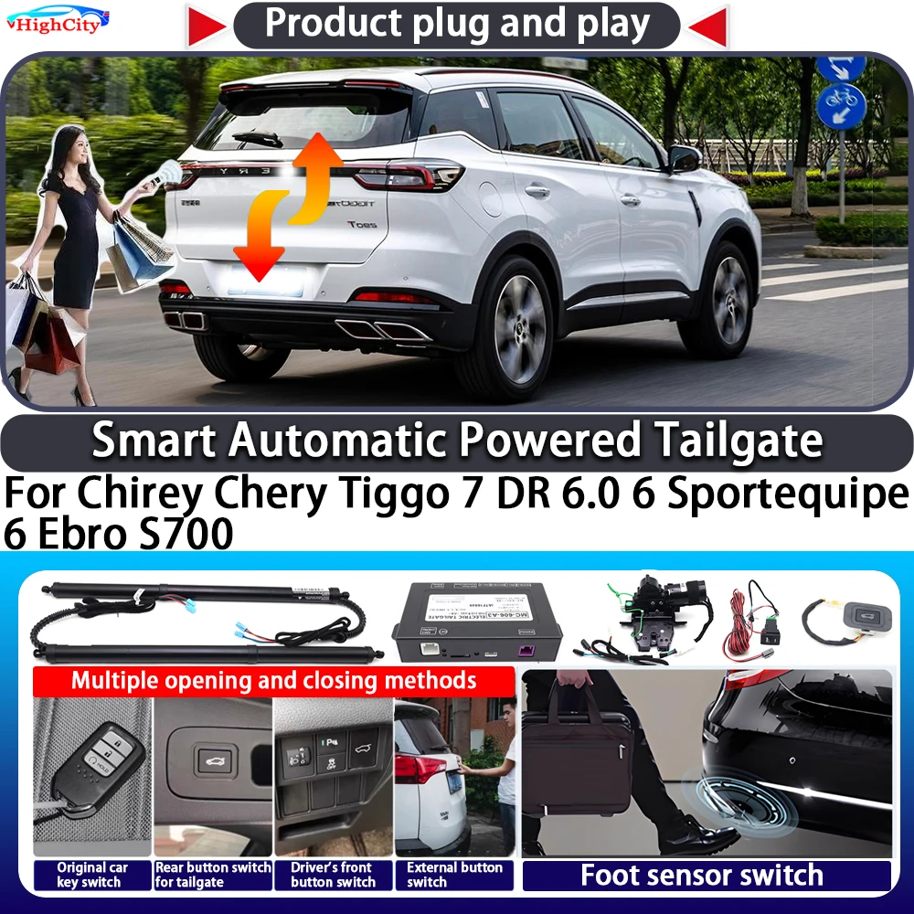 

For Chirey Chery Tiggo 7 DR 6.0 6 Sportequipe 6 Ebro S700 OEM Smart Automatic Powered Tailgate Key Control Trunk Power Tailgate