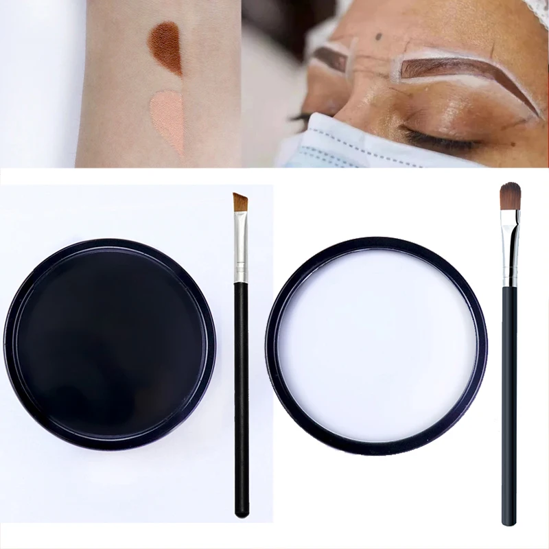 Microblading Mapping Brows Pen 30G Eyebrow Marker Pen White Pre-Inked Paste Tattoo Accessories Permanent Makeup Shaping Brow