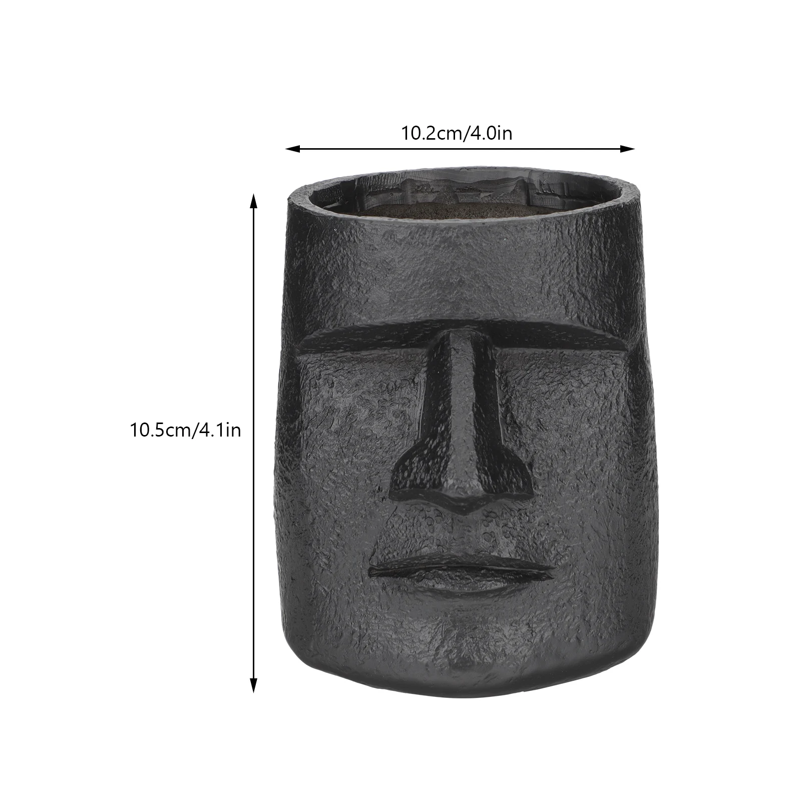 Doniczka z żywicy w kształcie twarzy, dekoracyjna doniczka do wnętrz, na balkon, do ogrodu, prezent na Wielkanoc, do użytku domowego.