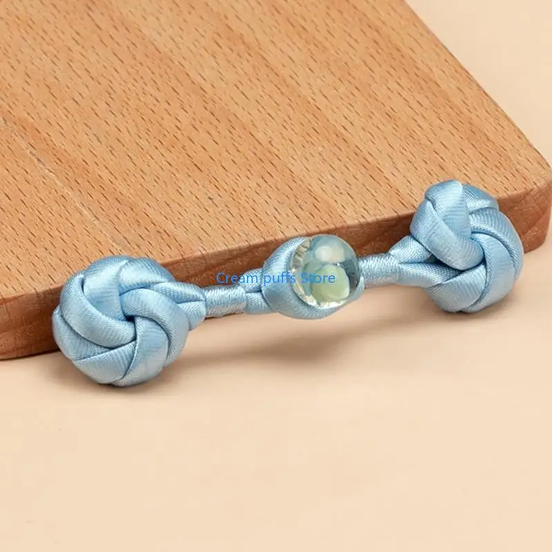 50LE Elegant Chinese Styles Frogs Buttons Handmade Garment Buttons Coat Buttons for Stylish Styles Clothing
