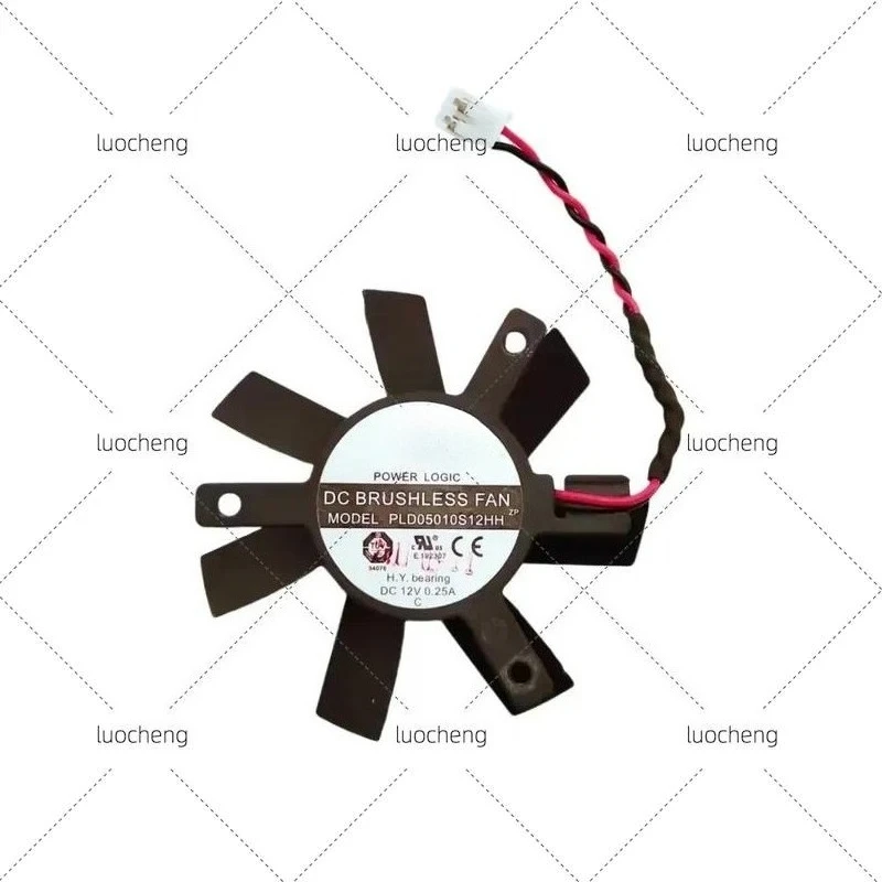 For Power Logic PLD05010S12HH Server Frameless 45x45x10mm 12V 0.25A 2-Pin Card Cooling Fan