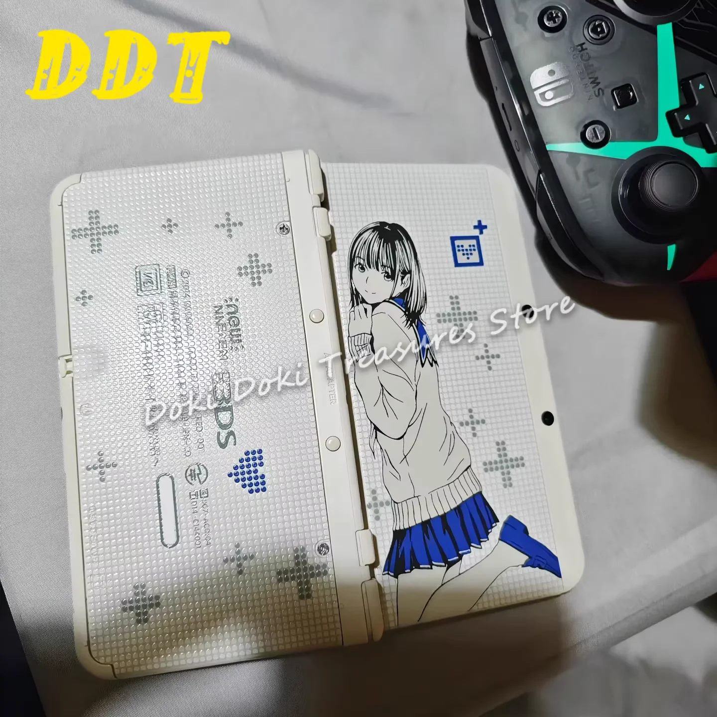 New3ds Love Full Series Brand New Embossed Feel DIY New Limited Edition White Replacement Case Cover