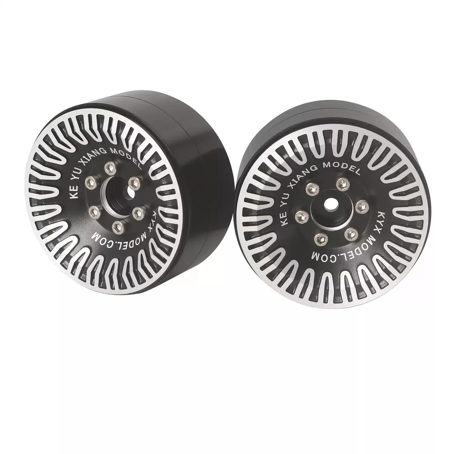 KYX simulation model car aluminum alloy 1.9 wheel hub TRX-4 scx10iii tire clamped metal wheel