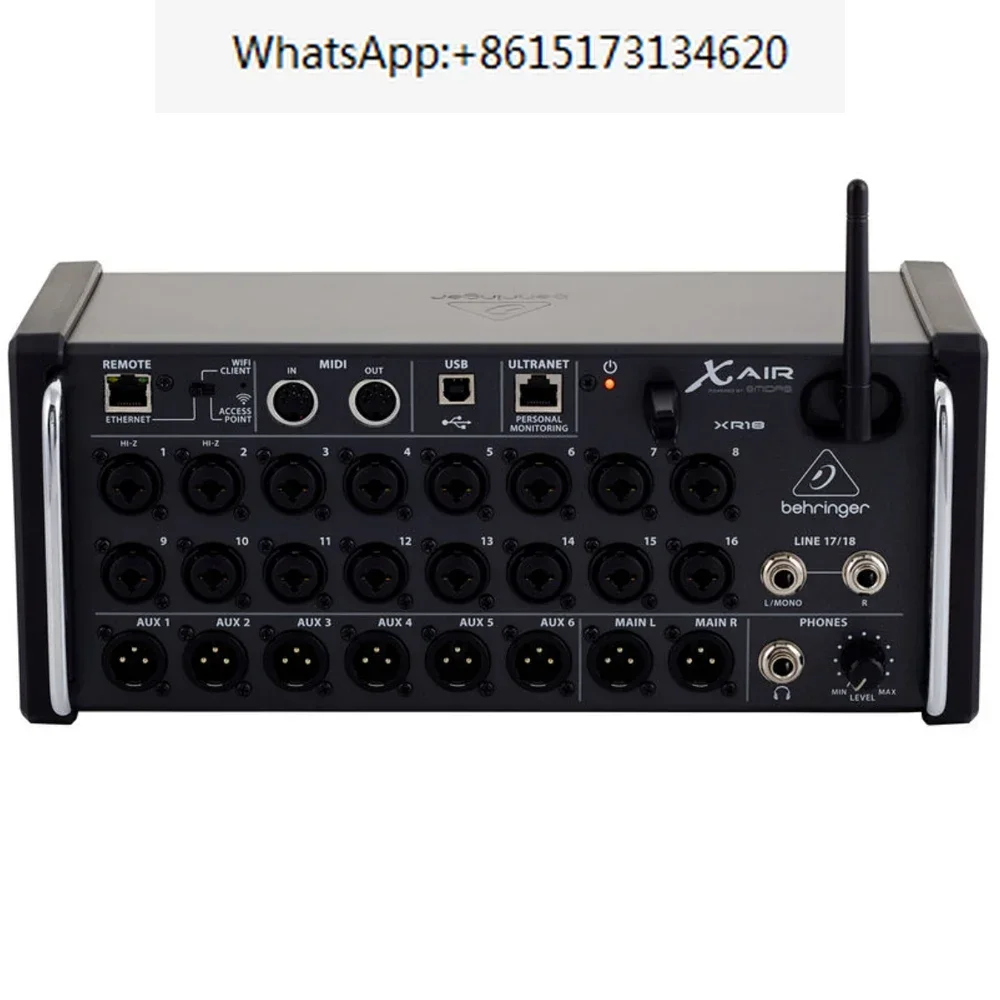 

Behringer X Air XR18 18-канальный цифровой микшер для монтажа в стойку для iPad/планшетов Android с 16 предусилителями Midas, интерфейсом Wi-Fi и USB