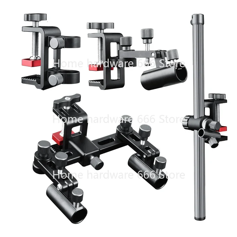 Fishing Rod Holder Fishing Platform Corner Turret Frame Light Stand Rod Table Clamp Fishing Rod Corner Frame Tube Fixing Clip