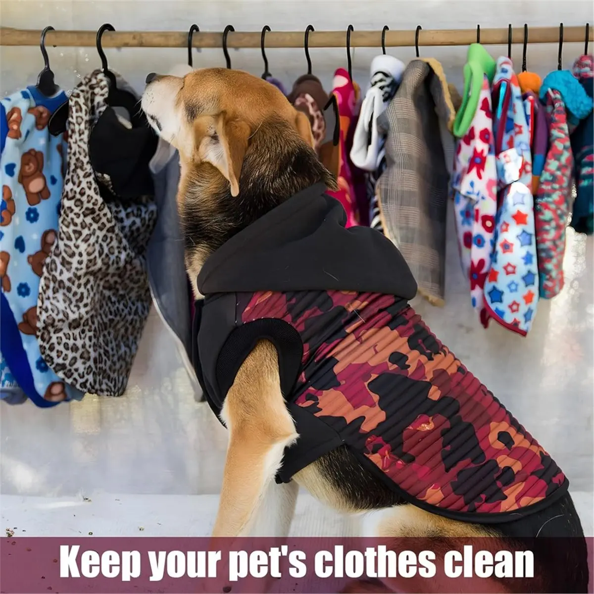 48 Pcs Dog Clothes Hangers 7 Inch Wide Non-Slip Plastic Pet Clothes Hangers Pet Clothing Holder Coat Hanger Black