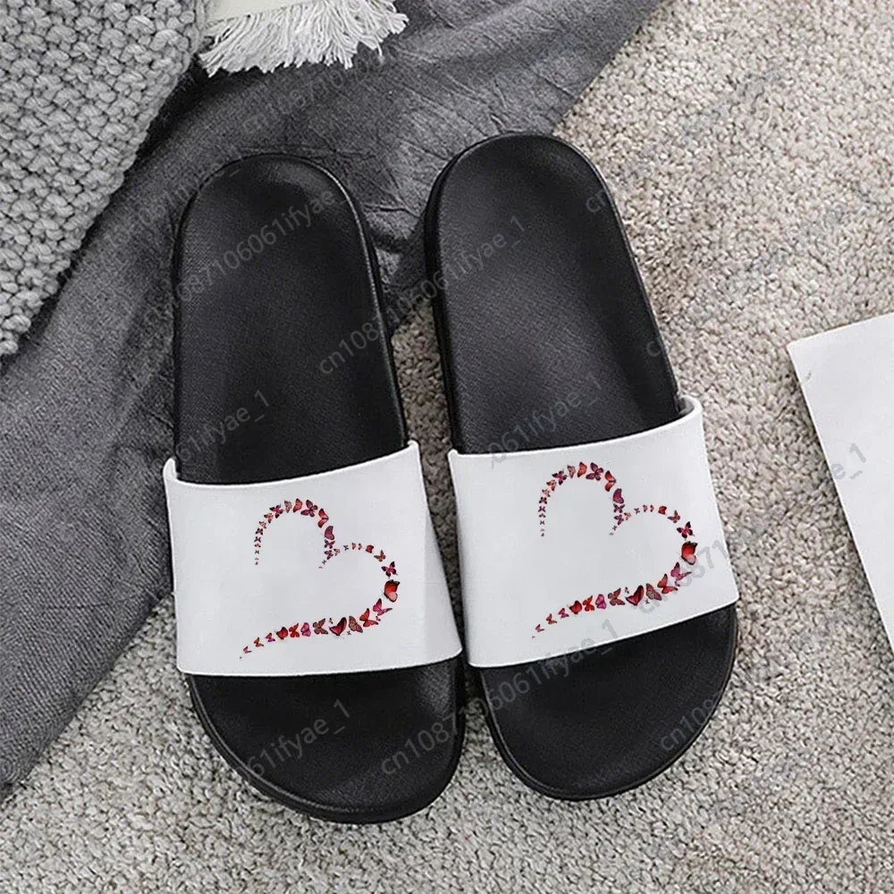 

2023 Women's Slippers Valentine's Day Cartoon Slippers Indoor Home slippers Ladies Slides Bathroom Flip Flops Mujer New Hot