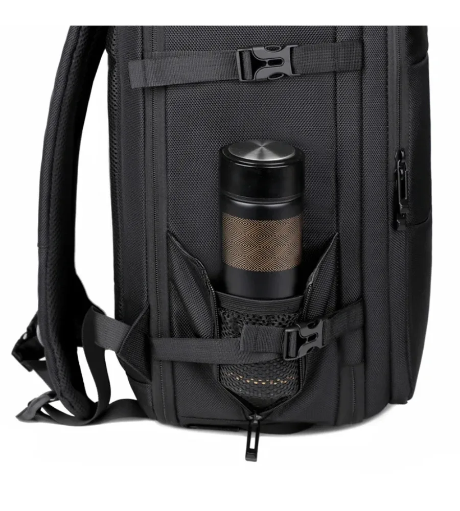 Expandable Outdoor Travel Backpack Structured Multi-use Laptop Bag for Work Trips and Weekend Getaways