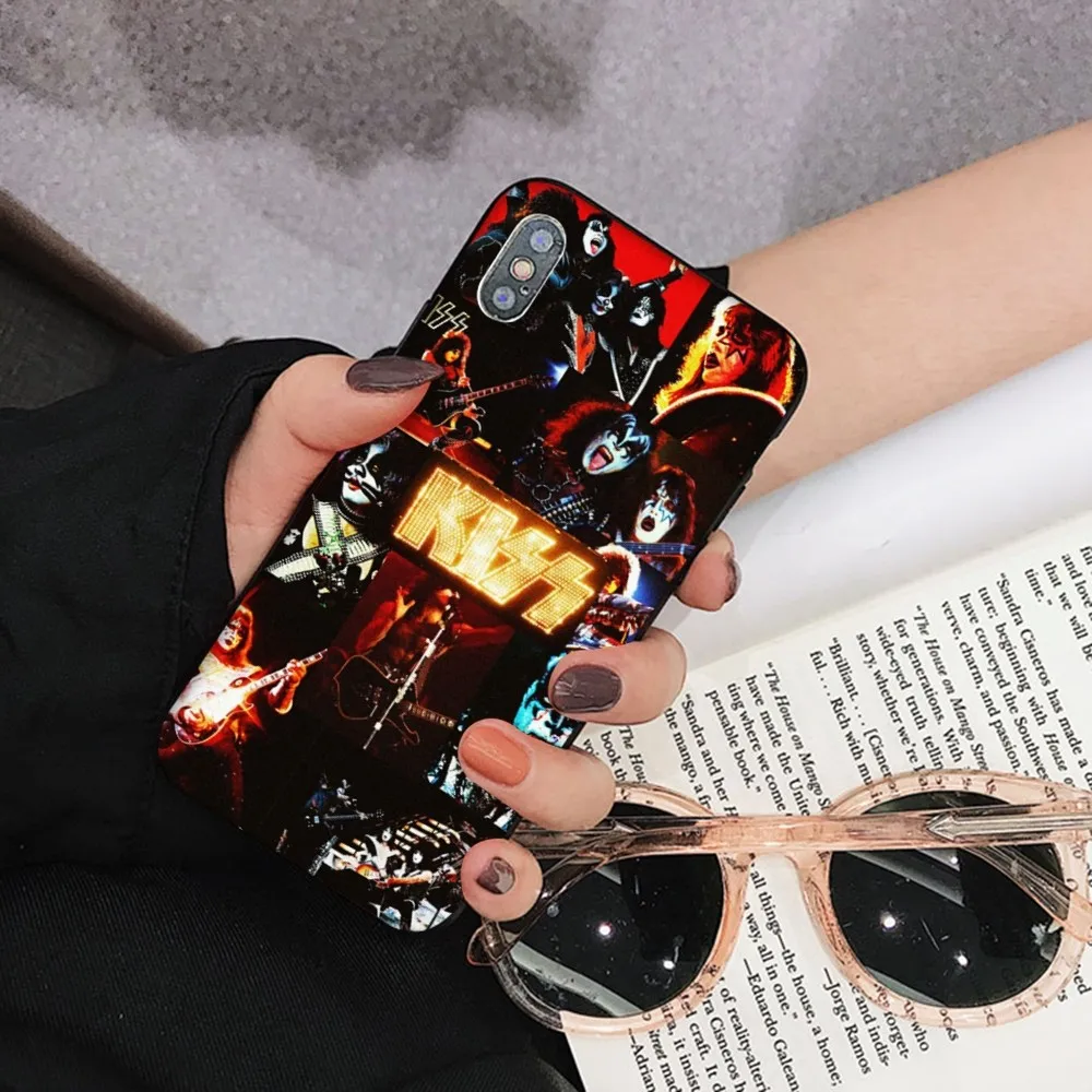 America Kiss Rock Band Phone Case For iPhone 15 14 11 12 13 Mini Pro XS Max Cover 6 7 8 Plus X XR SE 2020 Funda Shell