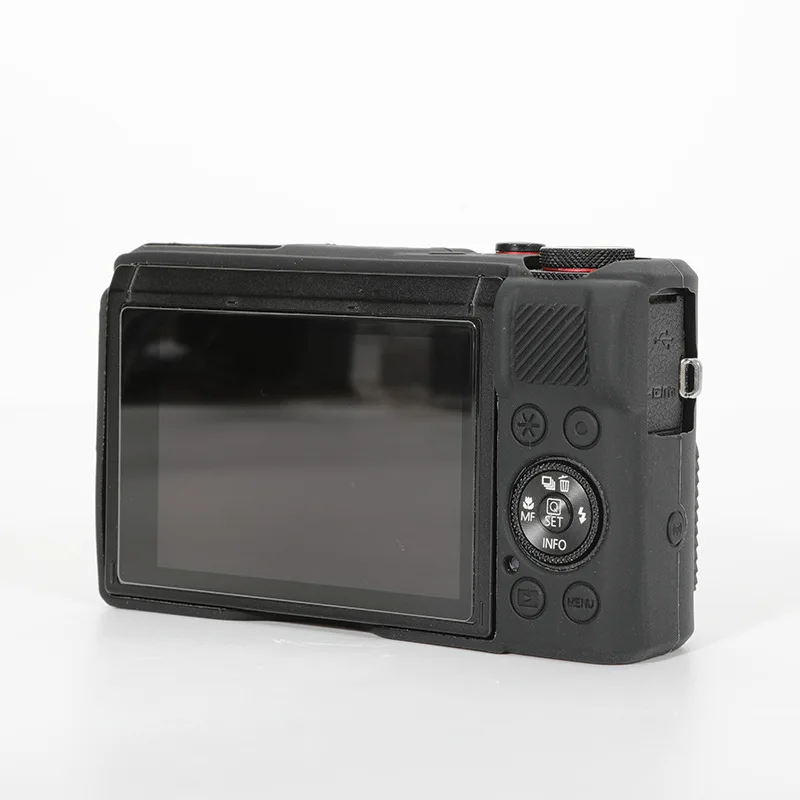 حافظة من السيليكون الناعم للكاميرا لكاميرا Canon G7X Mark III Mark ll حقيبة مطاطية للجسم لـ G7XII G7X2 G7XIII G7X3 مع واقي العدسة