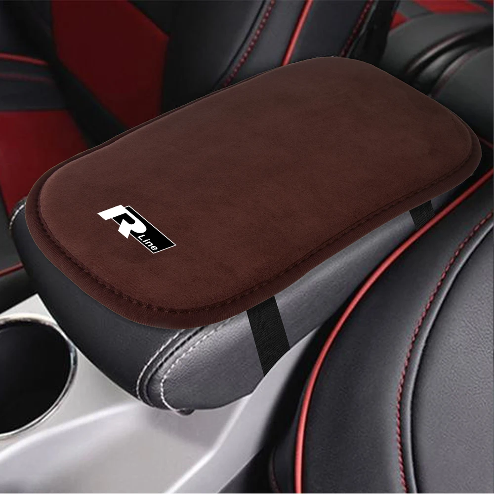 Car Armrest Mat Center Console Arm Rest Protection Cushion Pad For Volkswagen VW Golf 8 TDI Rline Tiguan Passat CC jetta Lavida