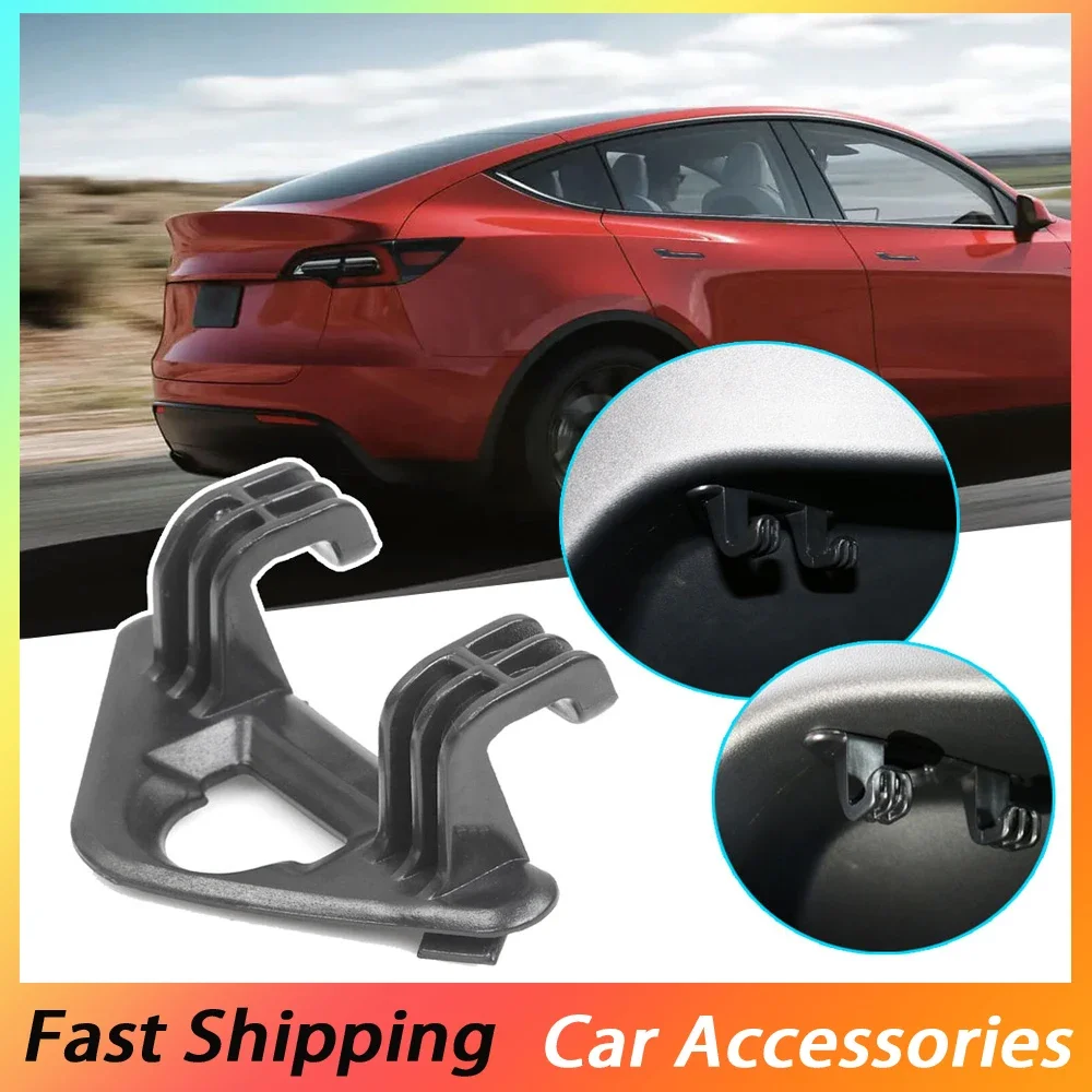 1pc Auto Multifunctional Organizer Holder Car Rear Trunk Hook Car Trunk Storage Hook Car Accessories for Tesla Model Y 2020-2022