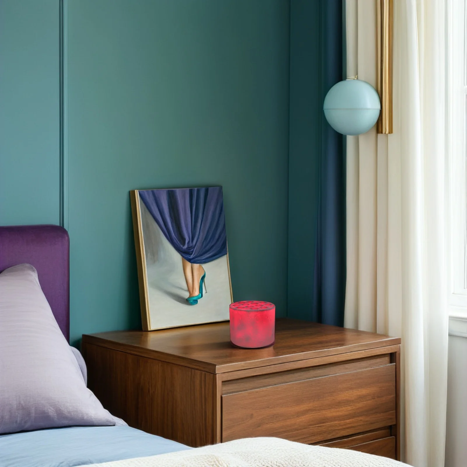 

Retro Touch Sensor Vintage Honeycomb Briquette LED Night Light Creative Bedside Table Lamp Bedroom Decor Ambient Mood Light