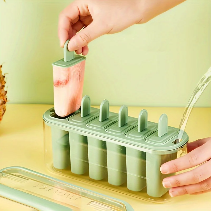 1pcs, Popsicle Mold, Creative Popsicle Mold, Plastic Popsicle Mold, Ice Cream Mold,  Ice Cube Box, Household Popsicle Mold, Safe