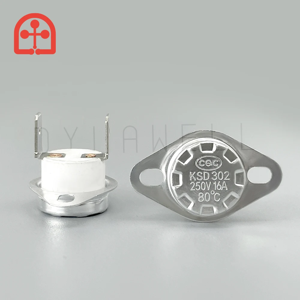 KSD302 16A 250V 170C 180C 260C 300 Degrees Celsius Ceramics Thermostat Normally Closed Thermal protector Switches