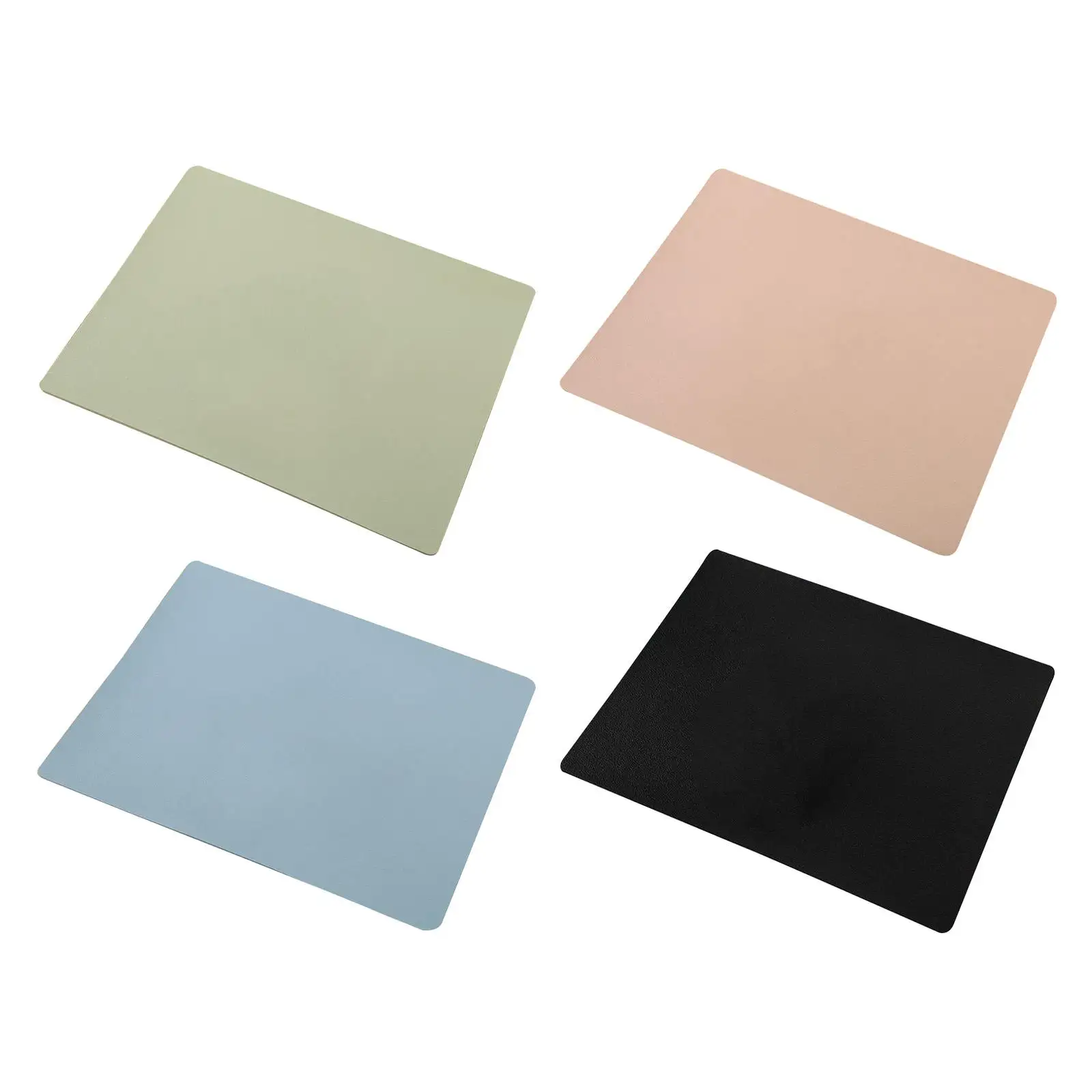 Alfombrilla de ratón de cuero PU para juegos, alfombrilla de ratón para el hogar, PC, ordenador, portátil, 23x19cm