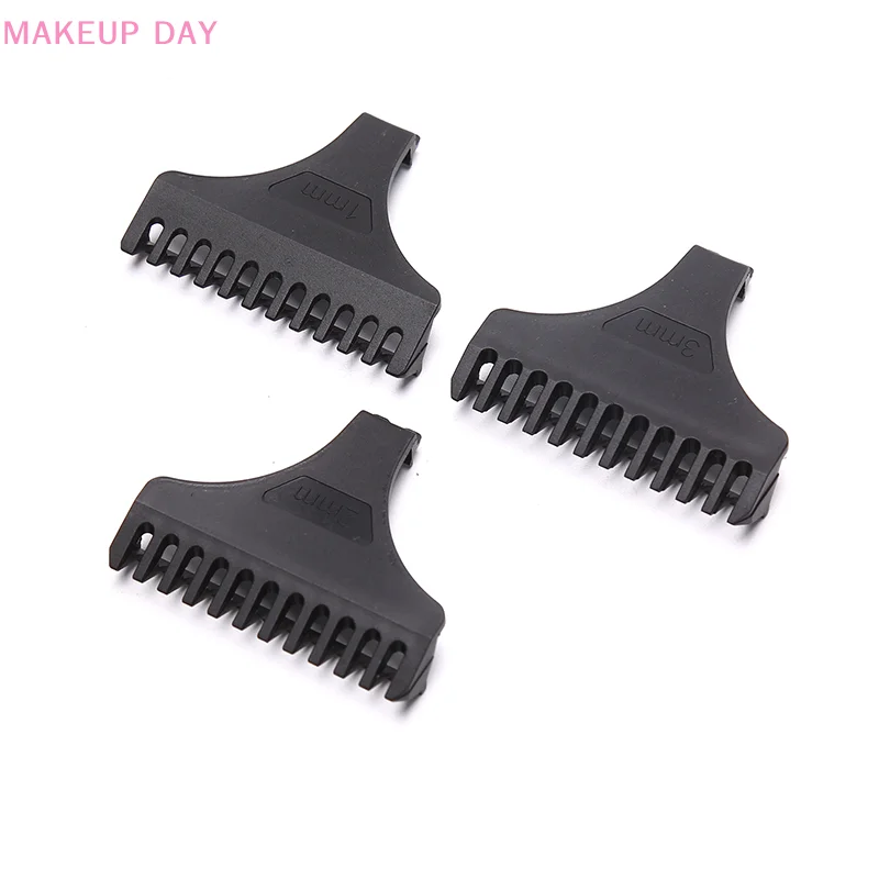 3pcs/set Universal Hair Clipper Shaver Limit Combs Replacement Attachment 1/2/3mm Haircut Tool