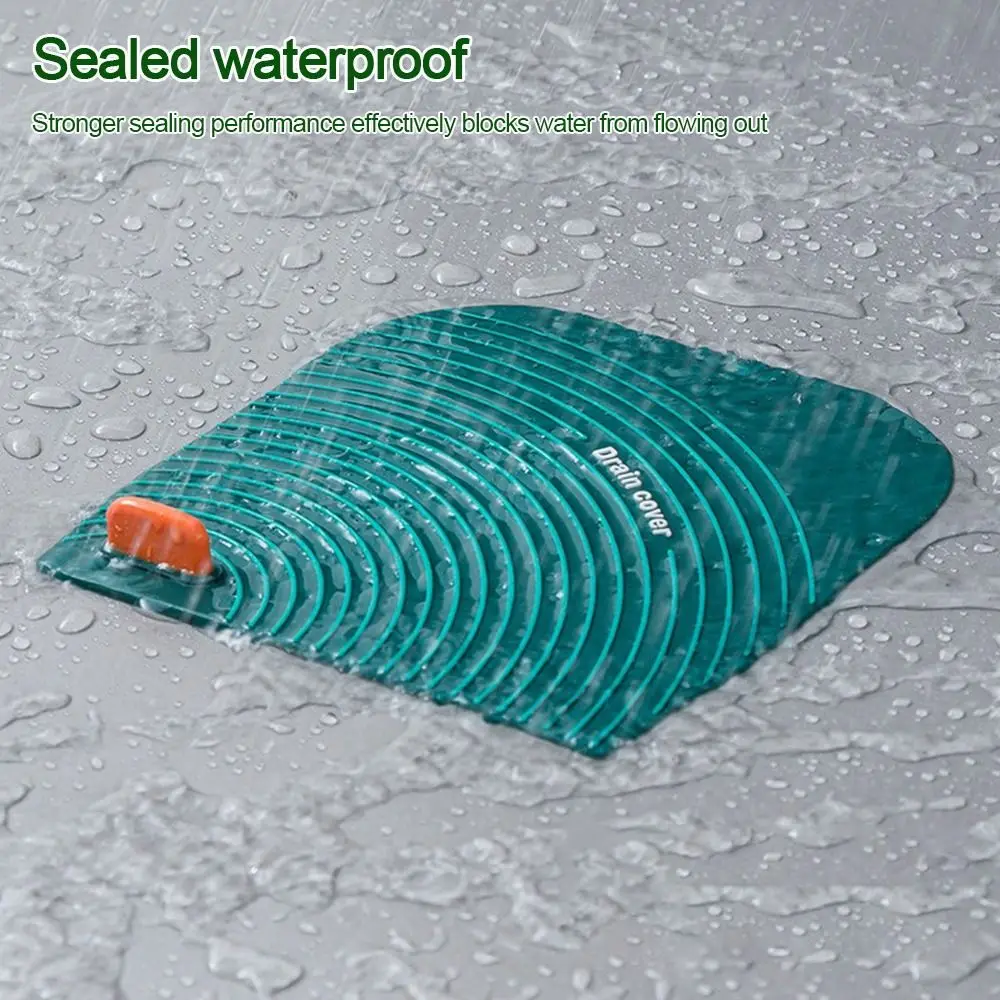 

Soft Floor Drain Cover Anti-Odor Insect-proof Sink Seal Mat Reusable Drain Stopper Bathtub Shower Drain Plug