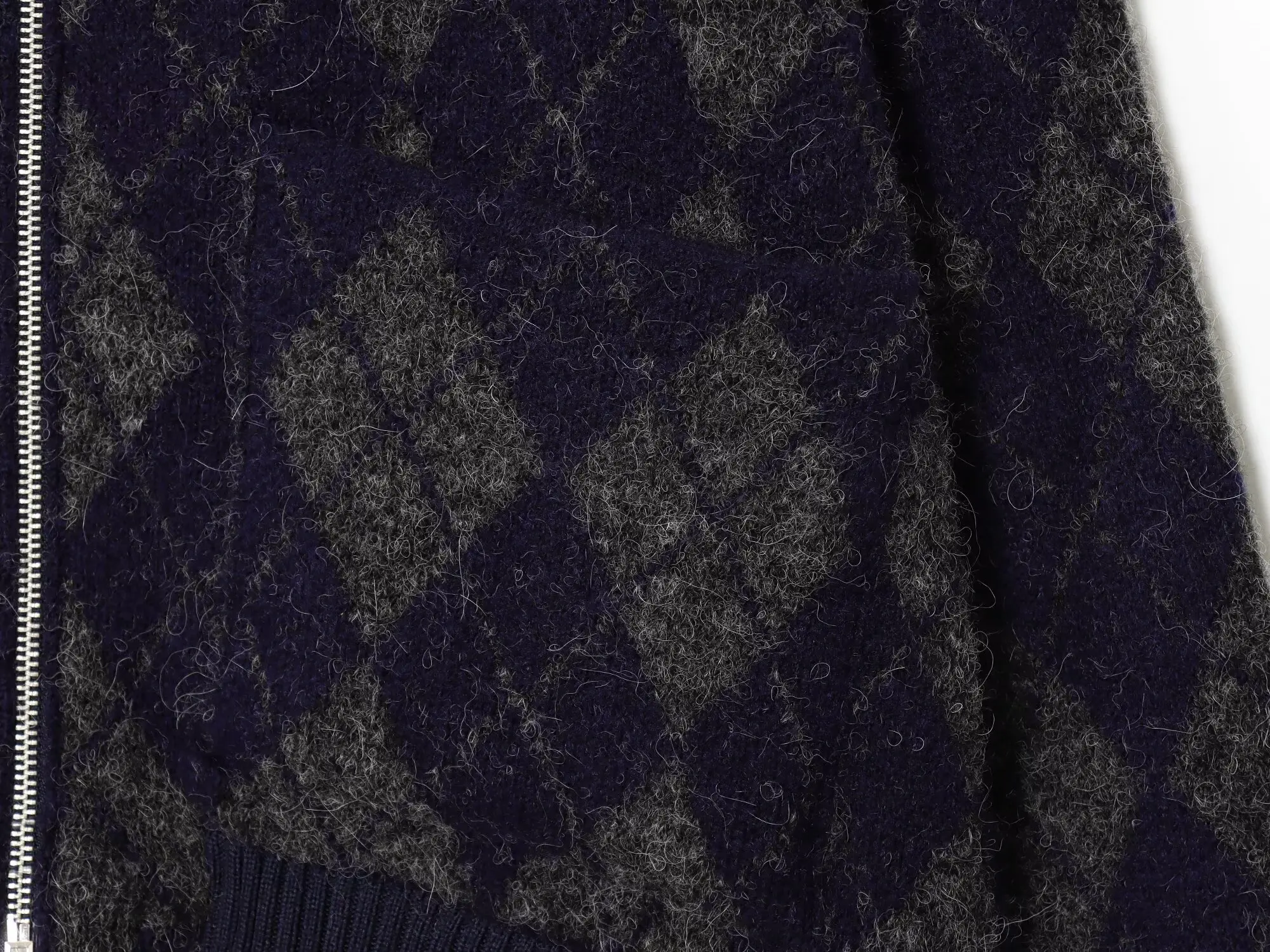 

HH осенне-зимний женский вязаный клетчатый кардиган на молнии с отложным воротником и длинными рукавами, свободная верхняя одежда, теплая куртка, топ